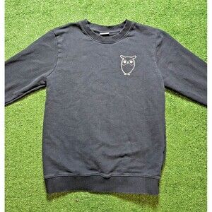 Knowledge Cotton Apparel Sweatshirt Blue Crewneck - Men's Medium